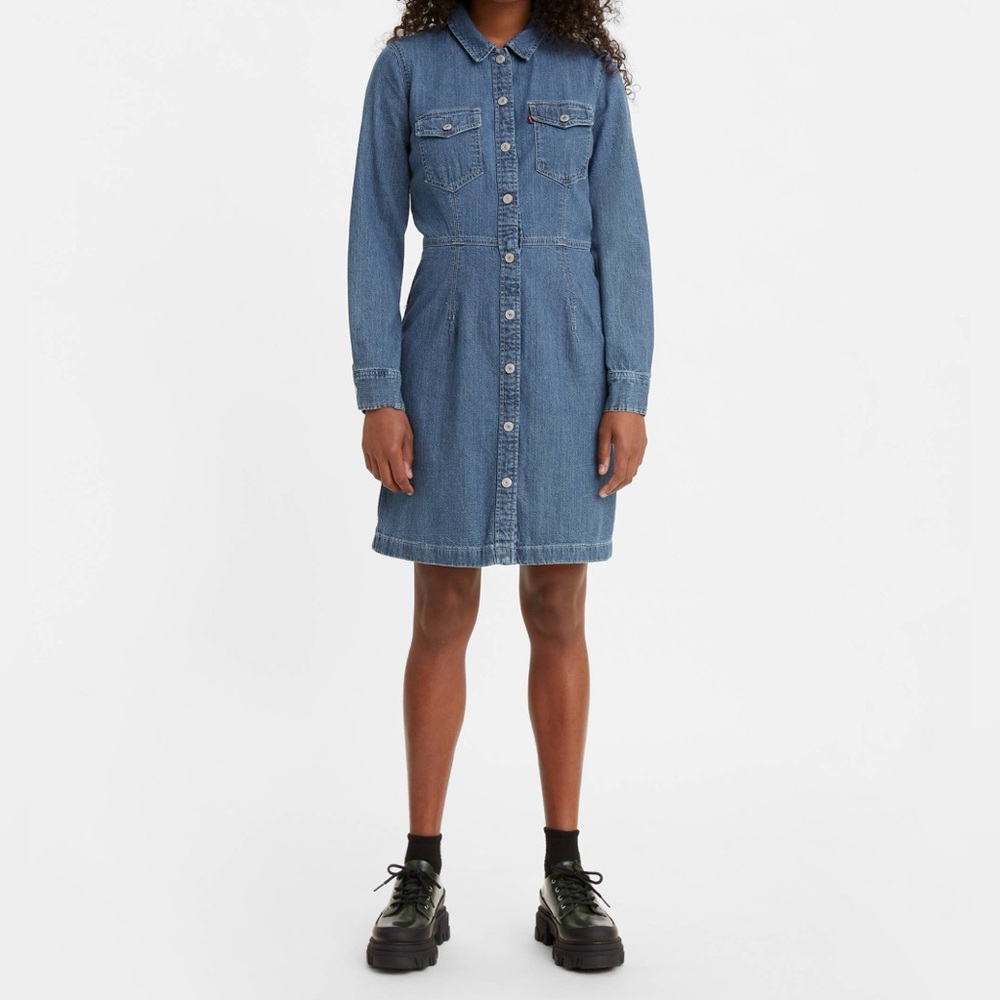 Levi’s Ellie Denim Button-Up Dress
